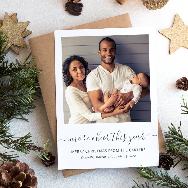 Foto Más Alegría Este Año Script Gris Navidad (Subido por el creador)