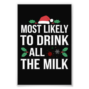 Foto Más Probable De Beber Toda La Leche Navidad Matchi