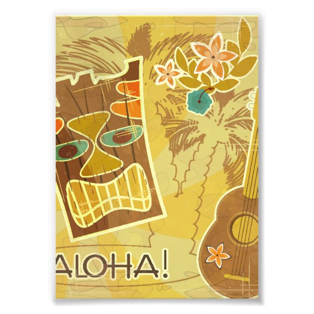 Foto Máscara hawaiana tiki (Frente)