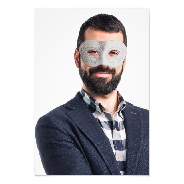 Foto Máscara retrato elegante de moda (Frente)