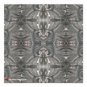 Foto Máscara tribal de abstración negra blanca 1