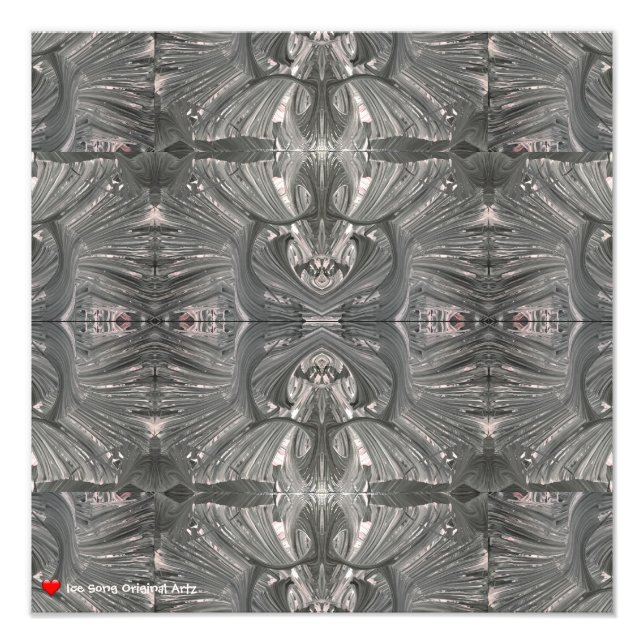 Foto Máscara tribal de abstración negra blanca 1 (Frente)