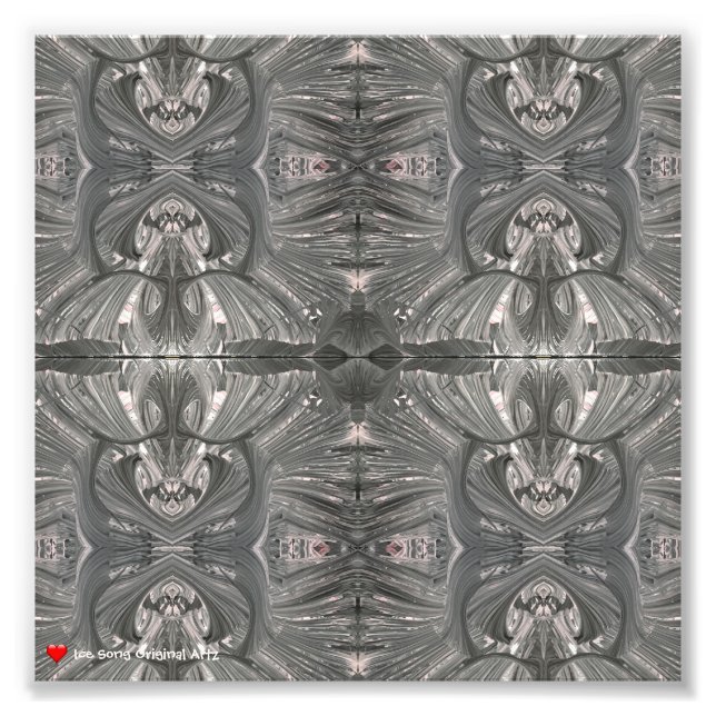 Foto Máscara tribal de abstración negra blanca 3 (Frente)