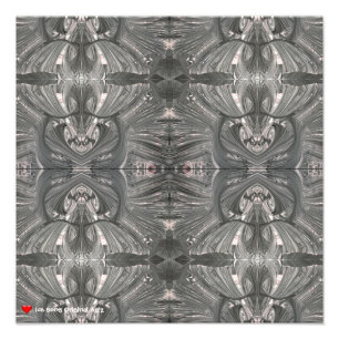 Foto Máscara tribal de abstración negra blanca 4