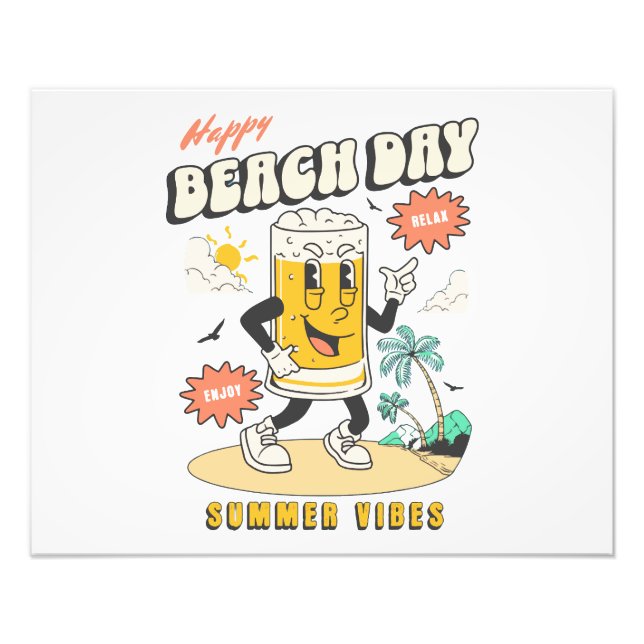 Foto Mascota Retro Beach y Surf -1 (Frente)