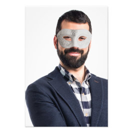Foto Mask Stylish Trendy Portrait