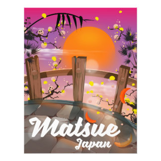 Foto Matsue a un poster de flores japonés.
