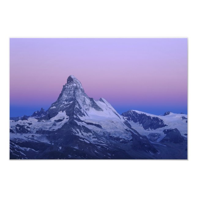 Foto Matterhorn al amanecer, Zermatt, Alpes suizos, (Frente)