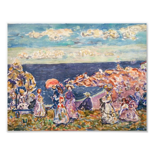 Foto Maurice Prendergast - En la playa (Frente)
