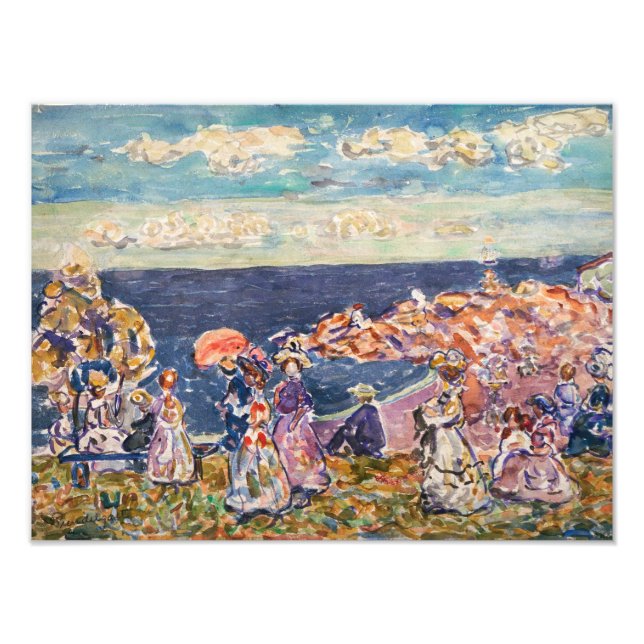 Foto Maurice Prendergast - En la playa (Frente)