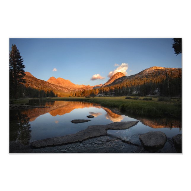 Foto McClure Meadow Sunset Alpenglow - John Muir Trail (Frente)