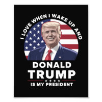 Me encanta cuando me despierto y Donald Trump es m