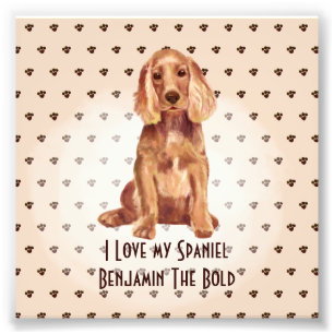 Foto Me Encanta Mi Cocker Spaniel Nombre Personalizado 