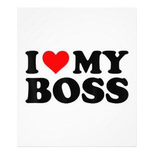 Foto Me Encanta Mi Jefe Funny Red Heart Boss Yo Corazón