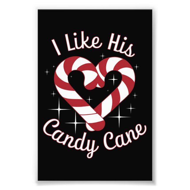 Foto Me Gusta Su Candy Cane Funny Pareja (Frente)