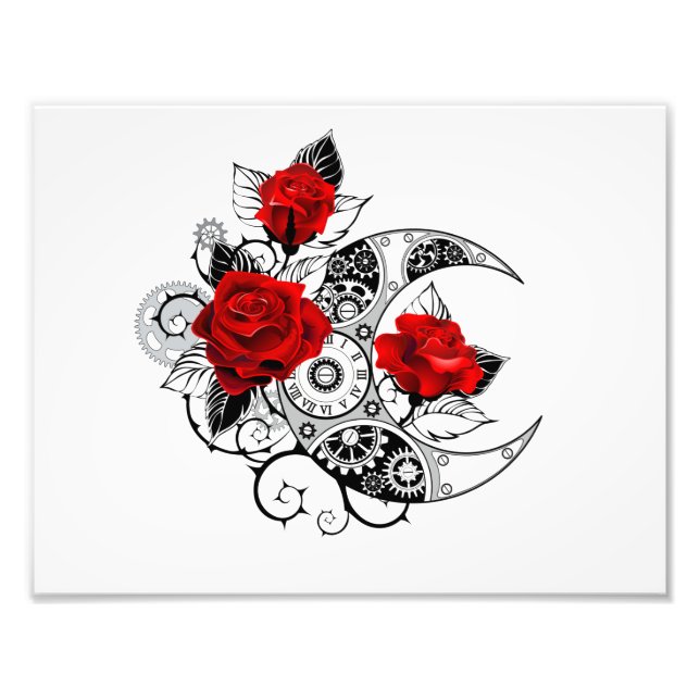 Foto Mechanical Crescent with Red Roses (Frente)