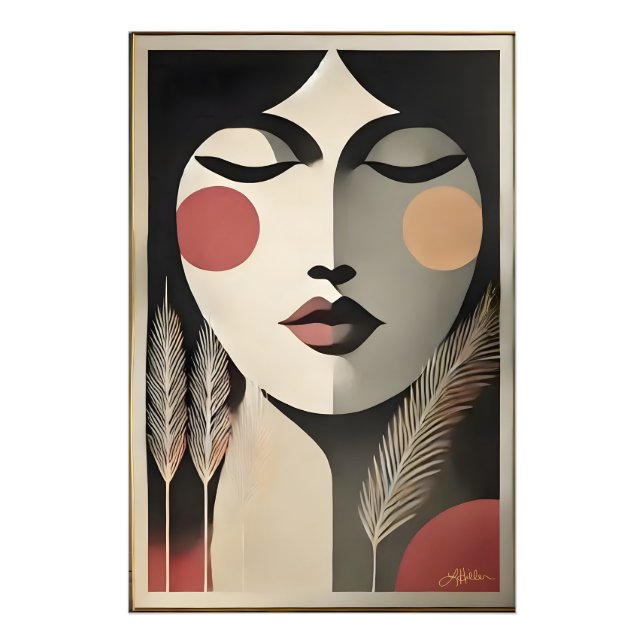 Foto Mediana del siglo XX Meditación del Arte Moderno (Frente)