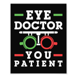 Foto Médica ocular Usted Paciente Funny Optometrist