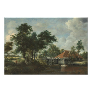 Foto Meindert Hobbema - El molino de agua