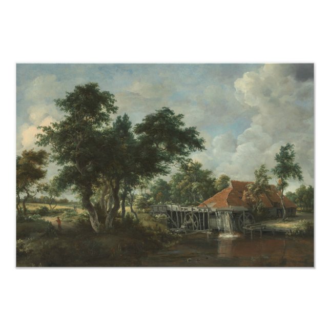 Foto Meindert Hobbema - El molino de agua (Frente)