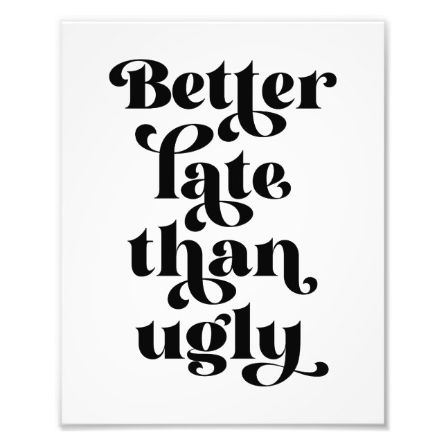 Foto Mejor Tarde Que Feo (Frente)