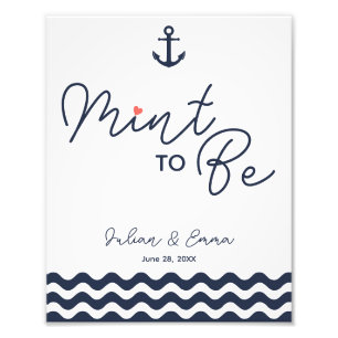Foto menta para ser, favor de boda, signo de boda, mari