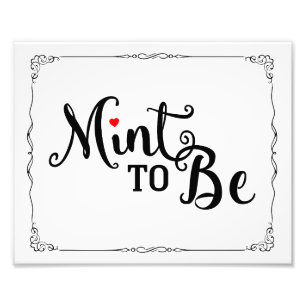 Foto menta para ser, favor de boda, signo de boda, rojo
