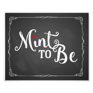 Foto menta para ser, favor de boda, signo de boda, vint