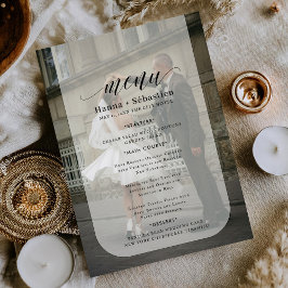 foto Menú de Boda en Blanco y Negro