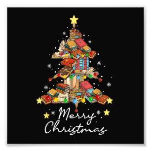 Foto Merry Christmas Library Tree Book Leading Lover Li