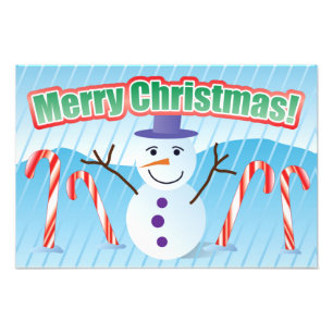 FOTO MERRY CHRISTMAS SNOWMAN