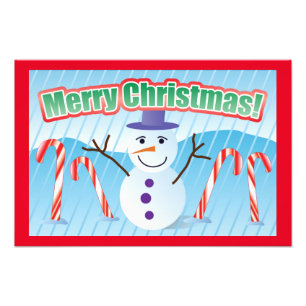 FOTO MERRY CHRISTMAS SNOWMAN