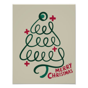 Foto Merry Christmas Stethoscope CNA Medical Worker