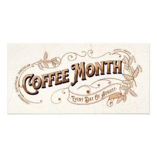 Foto Mes de café de Rótulo de época