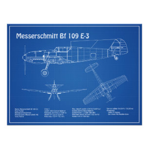 Foto Messerschmitt Bf 109 - Plano aéreo AD