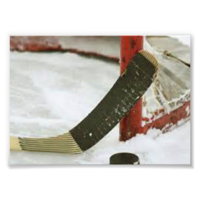 Foto meta de red de hockey (Frente)