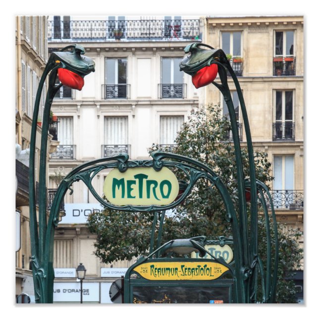 Foto Metro Art Nouveau de París (Frente)