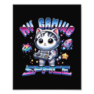FOTO MI ESPACIO DE JUEGOS - GATO ESPACIAL KAWAII