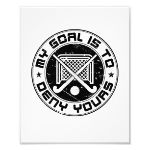 Foto Mi objetivo es negar a tu portero de hockey