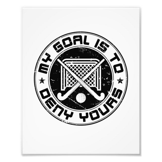 Foto Mi objetivo es negar a tu portero de hockey (Frente)