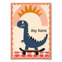 Mi pequeño estampado de dinosaurio