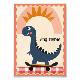 Foto Mi pequeño estampado de dinosaurio