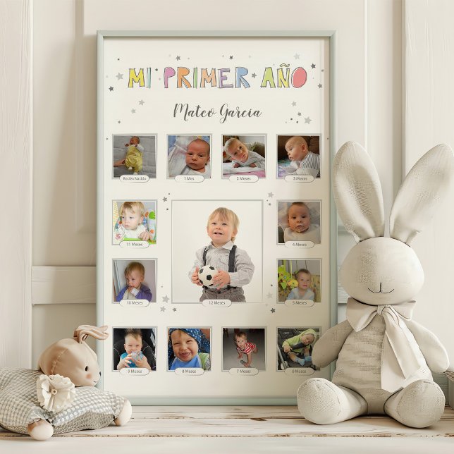 Foto Mi primer año, Baby Collage, Español (Subido por el creador)