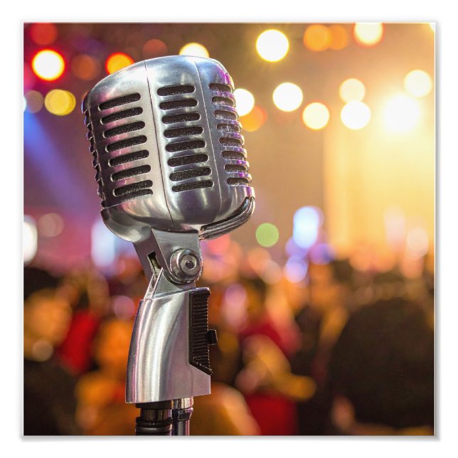 Foto mic en el escenario (Frente)