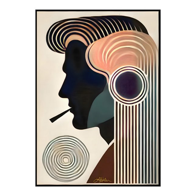 Foto Mid Century Modern Art Contemplation (Frente)