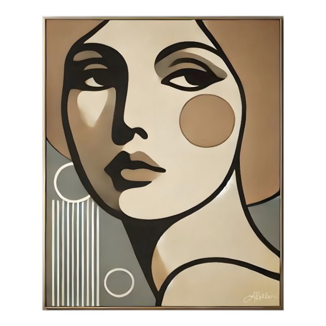 Foto Mid Century Modern Art The Glance Mid Century Mode (Frente)