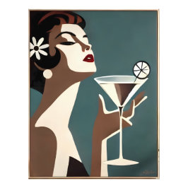Foto Mid Century Modern Art The Martini DIva