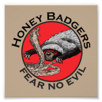 Miedo a la maldad Badia Miel Badger Arte Animal Ro