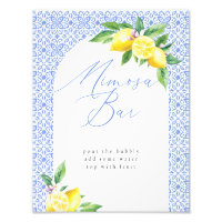Mimosa Bar Lemon Italiano Blue Tile