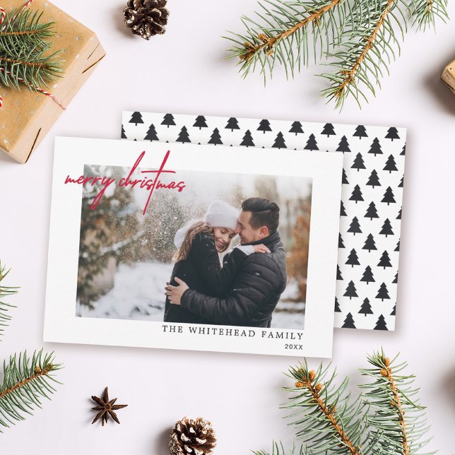 Foto mínima color rojo Feliz Navidad blanco (Subido por el creador)